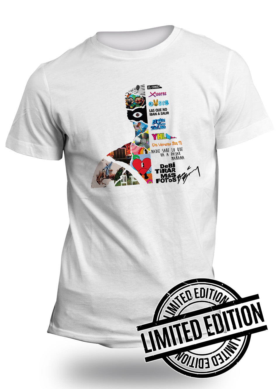 BadBunny Albums Shaped T-Shirt Limited Edition