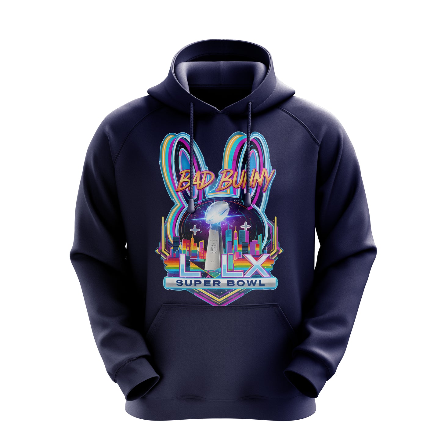 El Conejo Malo Neon SB Print Hoodie