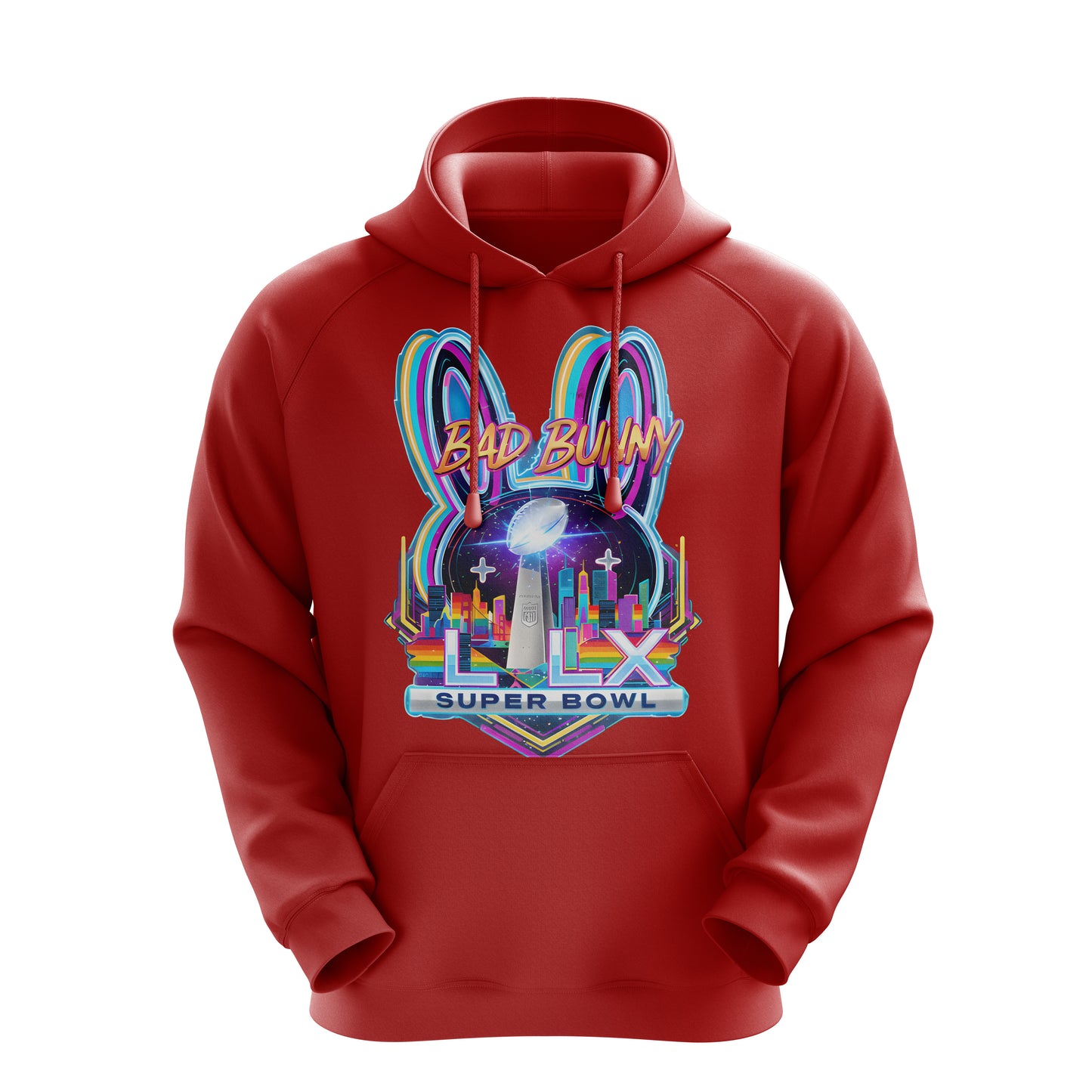 El Conejo Malo Neon SB Print Hoodie