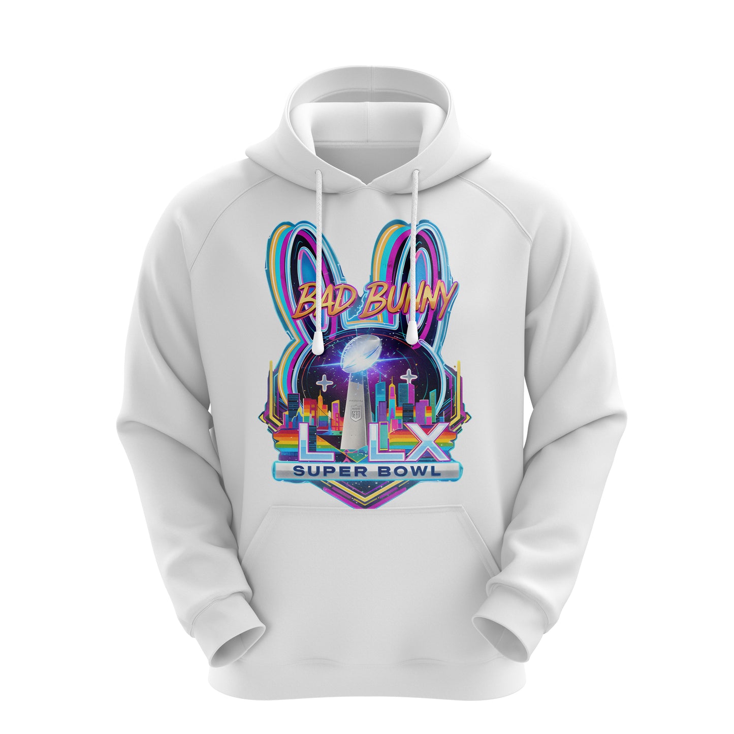 El Conejo Malo Neon SB Print Hoodie