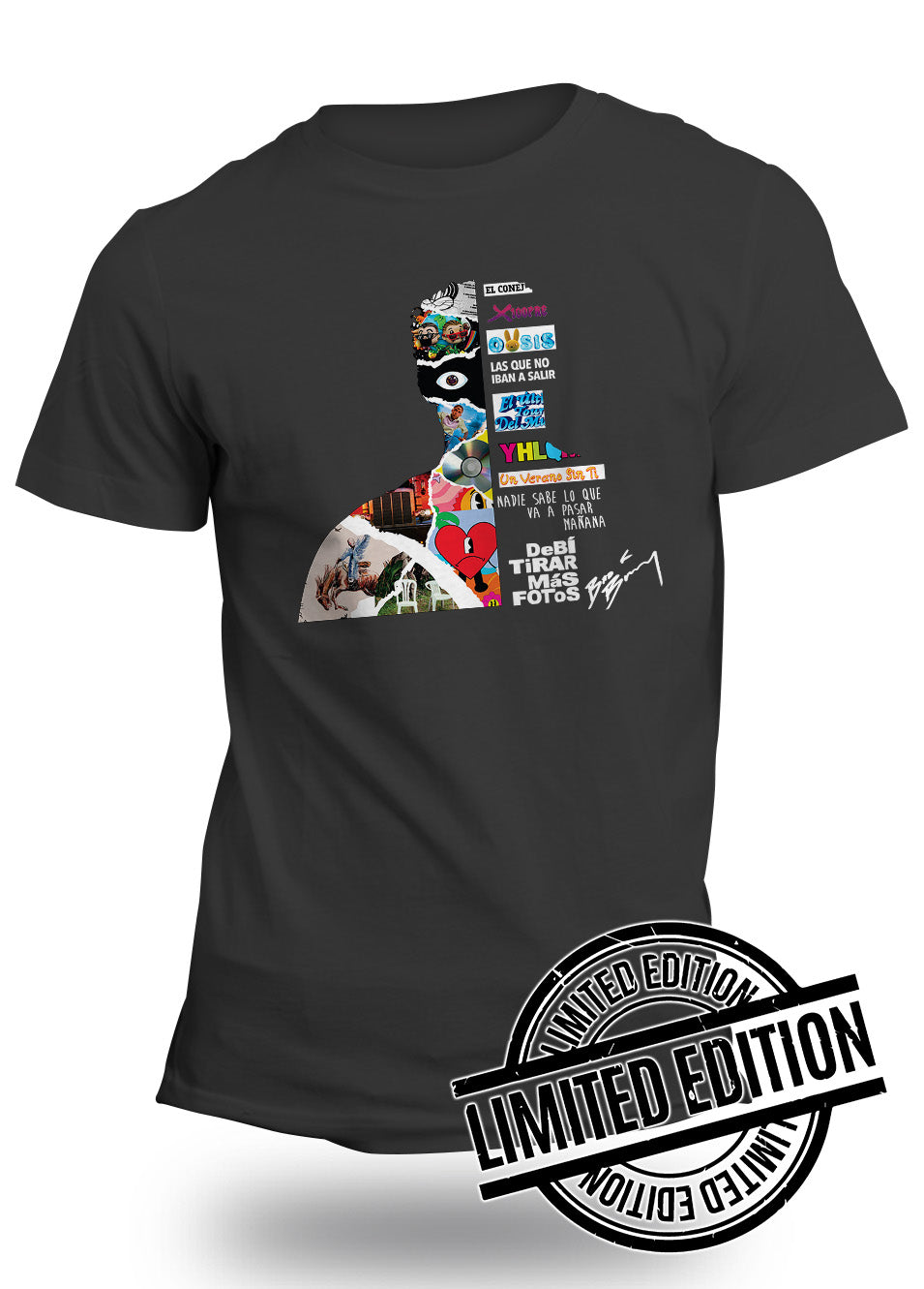 BadBunny Albums Shaped T-Shirt Limited Edition